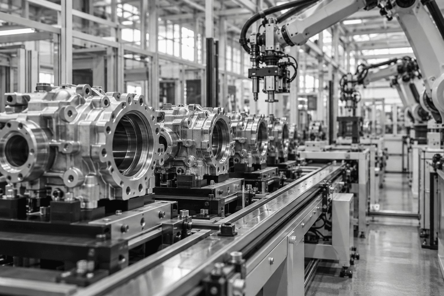 Illustrative view of a precision manufacturing facility
